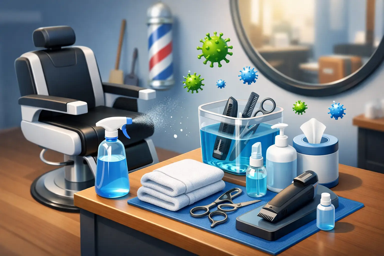 Barber Shop Sanitation Guide for Daily Use